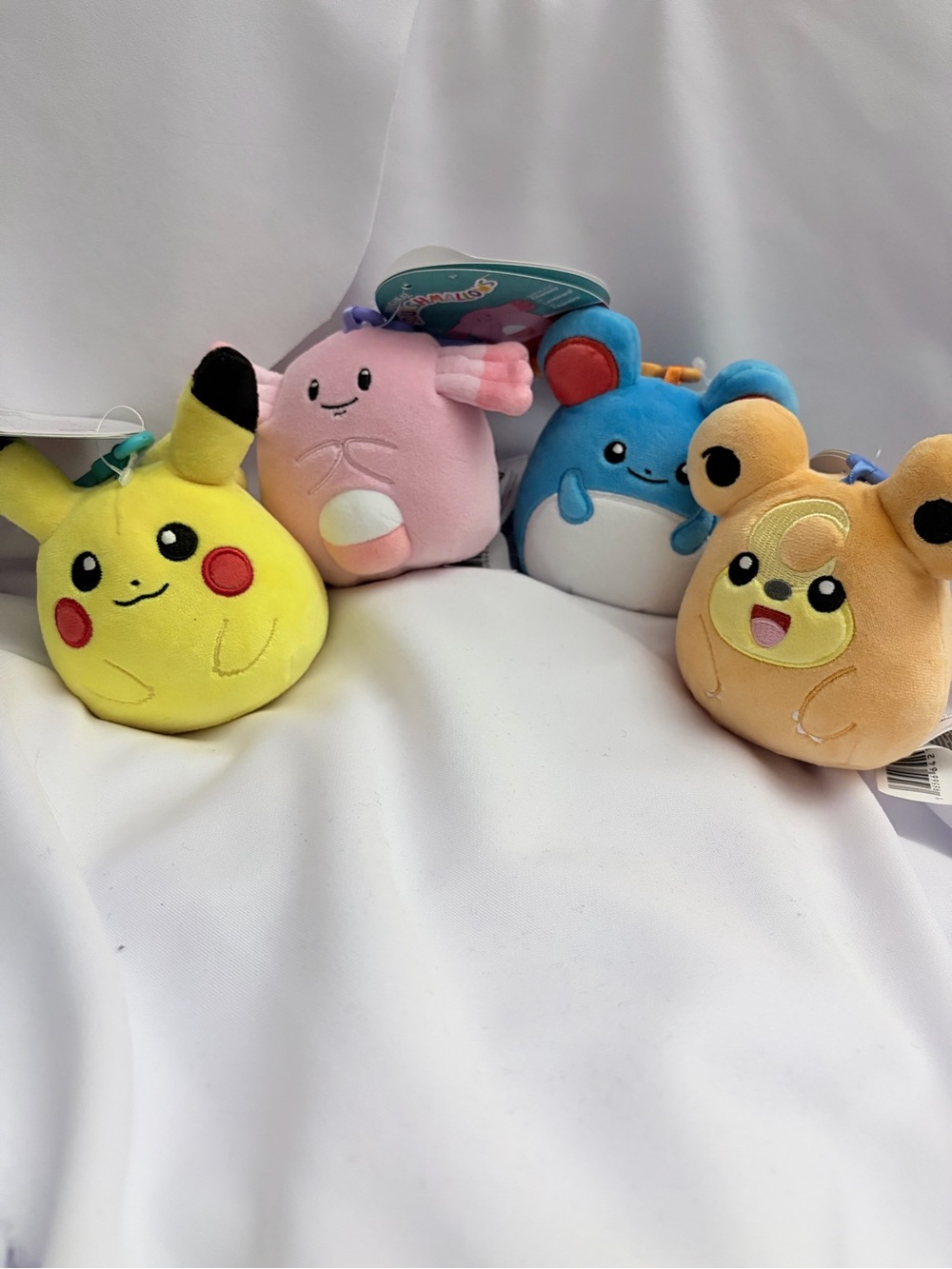 Squishmallows Pokemon plush keychain bundle